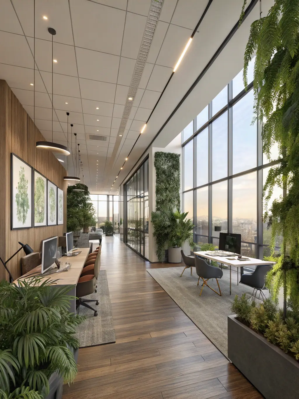 A commercial office space with a modern design, symbolizing business real estate solutions and investment opportunities for commercial properties.