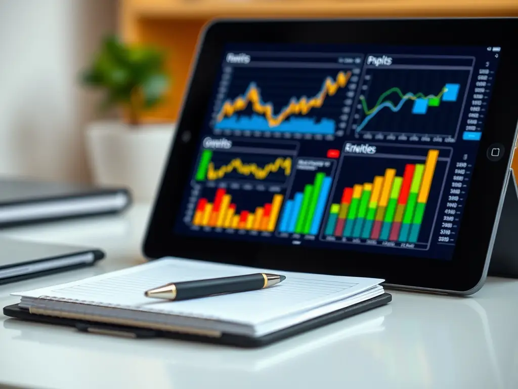 A dynamic digital marketing campaign visual, highlighting data analytics, social media engagement, and targeted advertising strategies.